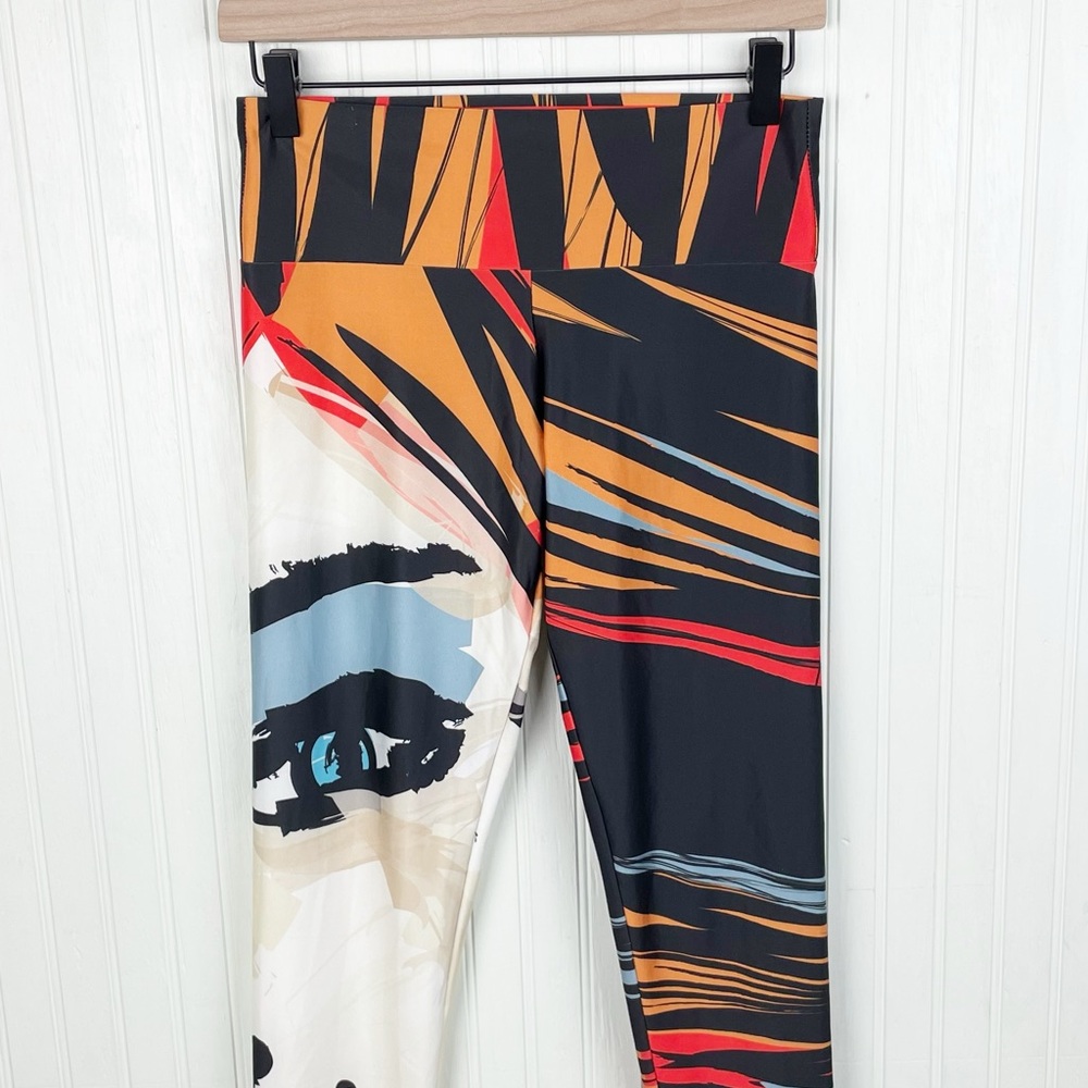 Volt Design No 271 Ode Face Abstract Print Leggin… - image 3